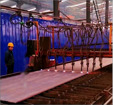 甘肃酒泉钢结构车间数控等离子切割机